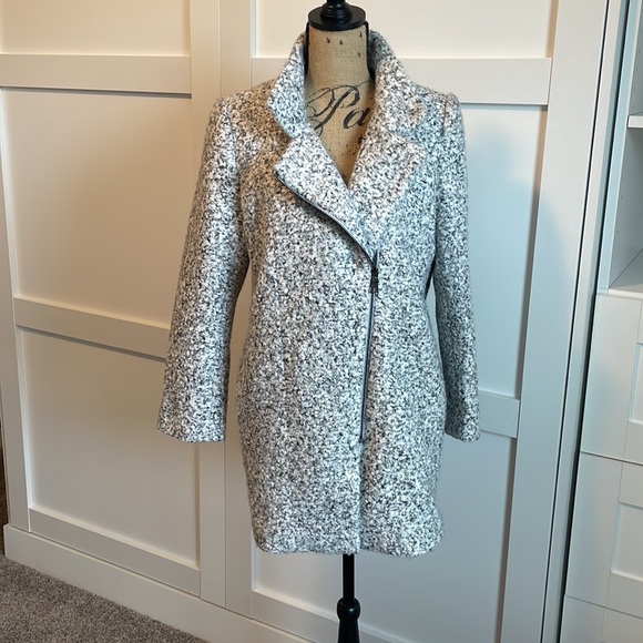 LOFT Marled Moto Coat - Picture 3 of 6
